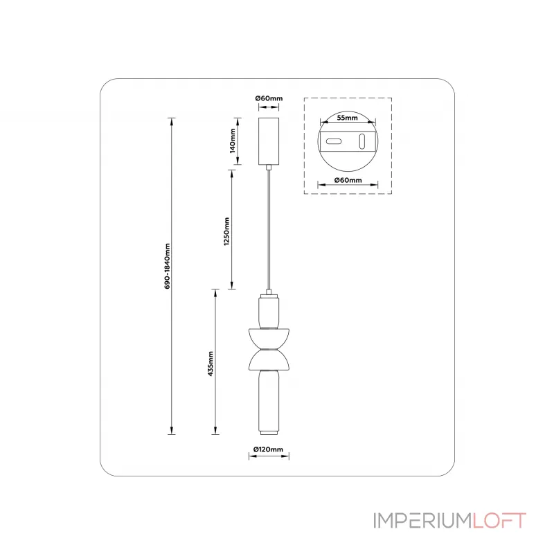 Подвесной светильник Ambrella HIGH LIGHT LH11021 Подвесной светильник Ambrella HIGH LIGHT LH11021