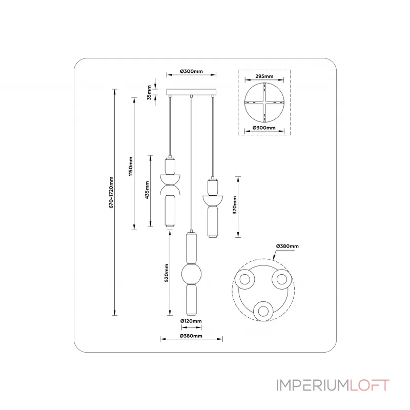 Подвесной светильник Ambrella HIGH LIGHT LH11026 Подвесной светильник Ambrella HIGH LIGHT LH11026