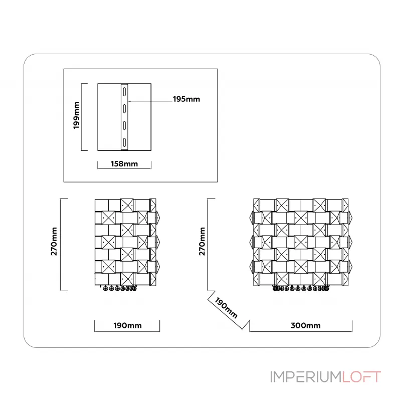 Светильник настенный Ambrella HIGH LIGHT LH41014 от ImperiumLoft