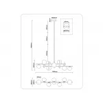 Люстра на штанге Ambrella HIGH LIGHT LH51017