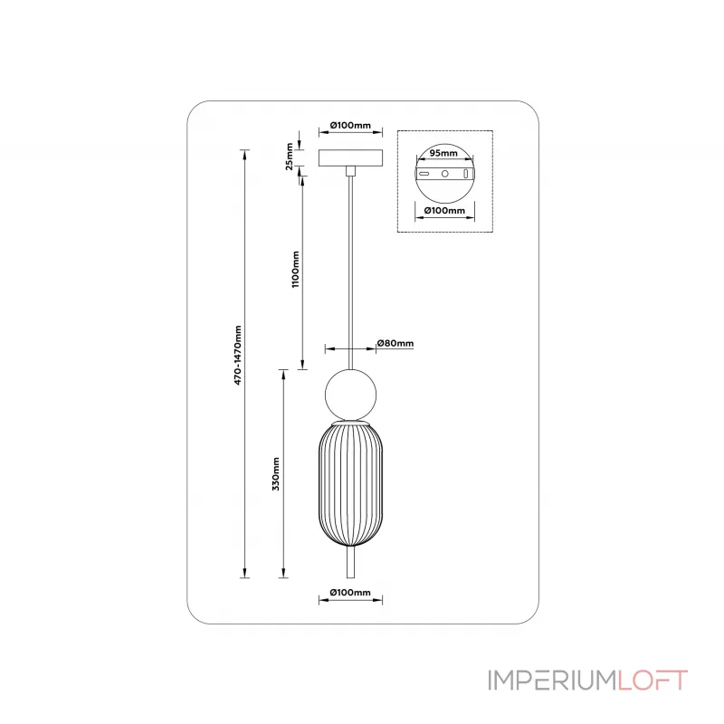 Подвесной светильник Ambrella HIGH LIGHT LH53101 Подвесной светильник Ambrella HIGH LIGHT LH53101