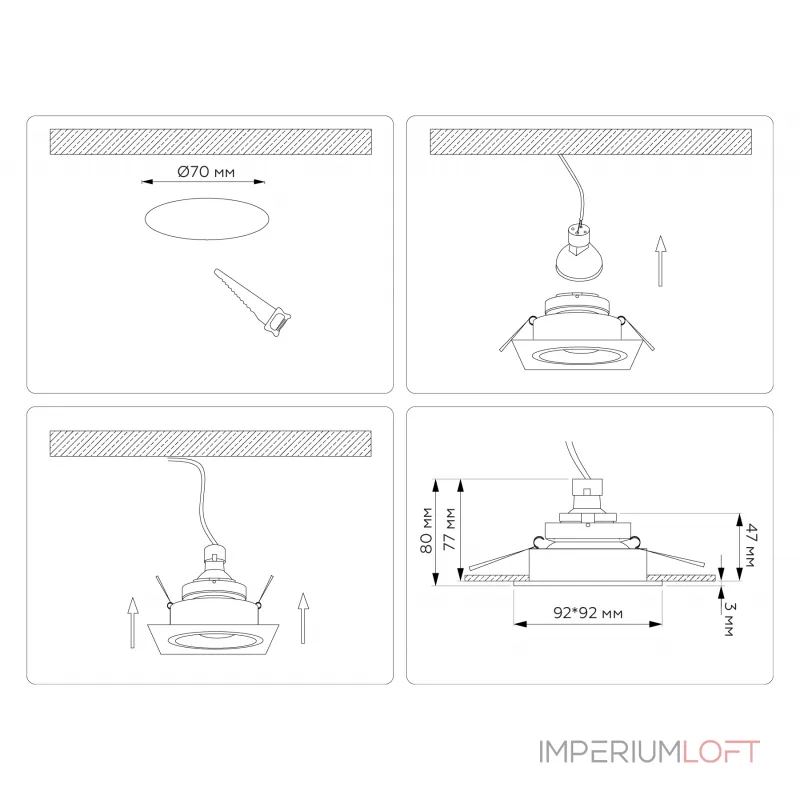 Светильник встраиваемый Ambrella TECHNO SPOT TN102826 от ImperiumLoft Светильник встраиваемый Ambrella TECHNO SPOT TN102826 от ImperiumLoft