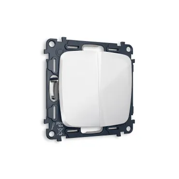 Комплект механизма 2-клавишного перекрестного выключателя 10A-250V Ambrella Volt QUANT OMEGA MO103030