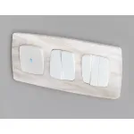 Комплект механизма 2-клавишного перекрестного выключателя 10A-250V Ambrella Volt MO MO123030