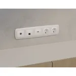 Комплект механизма компьютерной розетки RJ-45 (8P8C) CAT6A экранированной с автоматической защитной шторкой Ambrella Volt QUANT OMEGA MO132005 от ImperiumLoft