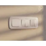 Комплект механизма 2-клавишного перекрестного выключателя 10A-250V Ambrella Volt QUANT OMEGA MO203030 от ImperiumLoft