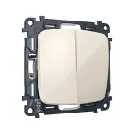 Комплект механизма 2-клавишного перекрестного выключателя 10A-250V Ambrella Volt QUANT OMEGA MO303030 от ImperiumLoft