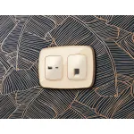 Комплект механизма компьютерной розетки RJ-45 (8P8C) CAT6A экранированной с автоматической защитной шторкой Ambrella Volt MO MO312005