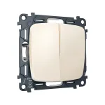 Комплект механизма 2-клавишного перекрестного выключателя 10A-250V Ambrella Volt QUANT OMEGA MO323030 от ImperiumLoft