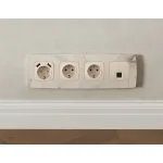 Комплект механизма компьютерной розетки RJ-45 (8P8C) CAT6A экранированной с автоматической защитной шторкой Ambrella Volt MO MO332005