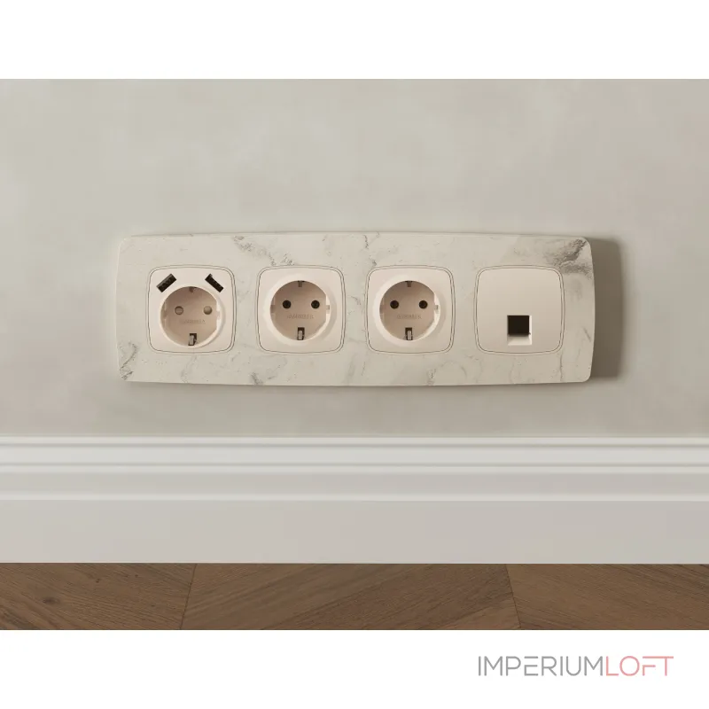 Комплект механизма компьютерной розетки RJ-45 (8P8C) CAT6A экранированной с автоматической защитной шторкой Ambrella Volt MO MO332005 Комплект механизма компьютерной розетки RJ-45 (8P8C) CAT6A экранированной с автоматической защитной шторкой Ambrella Volt MO MO332005