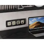 Комплект механизма компьютерной розетки RJ-45 (8P8C) CAT6A экранированной с автоматической защитной шторкой Ambrella Volt QUANT OMEGA MO372005 от ImperiumLoft