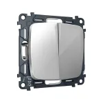 Комплект механизма 2-клавишного перекрестного выключателя 10A-250V Ambrella Volt QUANT OMEGA MO403030 от ImperiumLoft