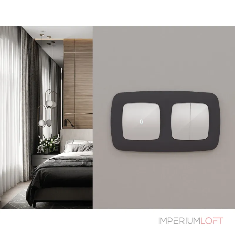 Комплект механизма 2-клавишного перекрестного выключателя 10A-250V Ambrella Volt QUANT OMEGA MO403030 от ImperiumLoft Комплект механизма 2-клавишного перекрестного выключателя 10A-250V Ambrella Volt QUANT OMEGA MO403030 от ImperiumLoft