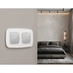 Комплект механизма 2-клавишного перекрестного выключателя 10A-250V Ambrella Volt QUANT OMEGA MO403030 от ImperiumLoft