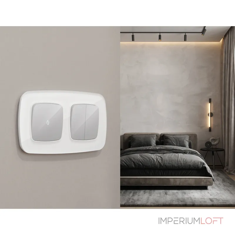 Комплект механизма 2-клавишного перекрестного выключателя 10A-250V Ambrella Volt QUANT OMEGA MO403030 от ImperiumLoft Комплект механизма 2-клавишного перекрестного выключателя 10A-250V Ambrella Volt QUANT OMEGA MO403030 от ImperiumLoft