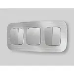 Комплект механизма 2-клавишного перекрестного выключателя 10A-250V Ambrella Volt QUANT OMEGA MO403030 от ImperiumLoft