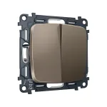Комплект механизма 2-клавишного перекрестного выключателя 10A-250V Ambrella Volt MO MO633030