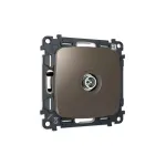 Комплект механизма TV розетки оконечной экранированной 5-1000MHz 3dB Ambrella Volt QUANT OMEGA MO643005 от ImperiumLoft