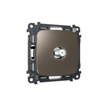 Комплект механизма TV розетки SAT 5-2400MHz 3.5dB Ambrella Volt QUANT OMEGA MO643050