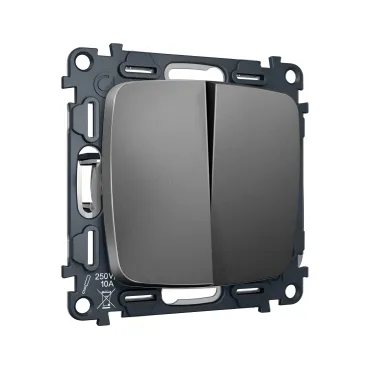 Комплект механизма 2-клавишного перекрестного выключателя 10A-250V Ambrella Volt MO MO653030
