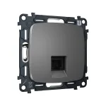 Комплект механизма компьютерной розетки RJ-45 (8P8C) CAT6A экранированной с автоматической защитной шторкой Ambrella Volt MO MO662005