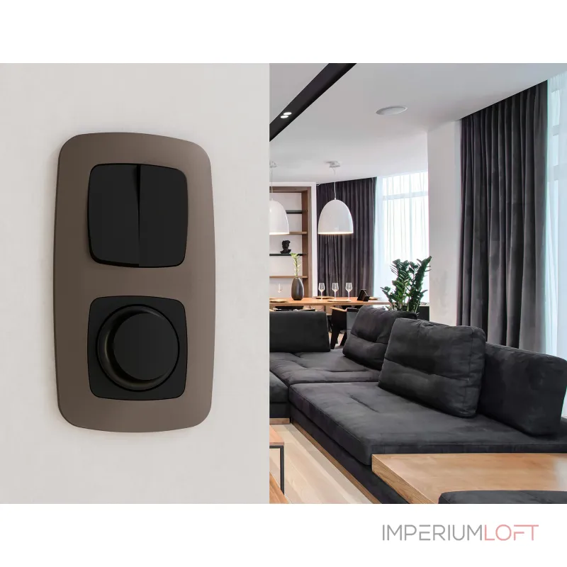Комплект механизма 2-клавишного перекрестного выключателя 10A-250V Ambrella Volt MO MO803030 Комплект механизма 2-клавишного перекрестного выключателя 10A-250V Ambrella Volt MO MO803030