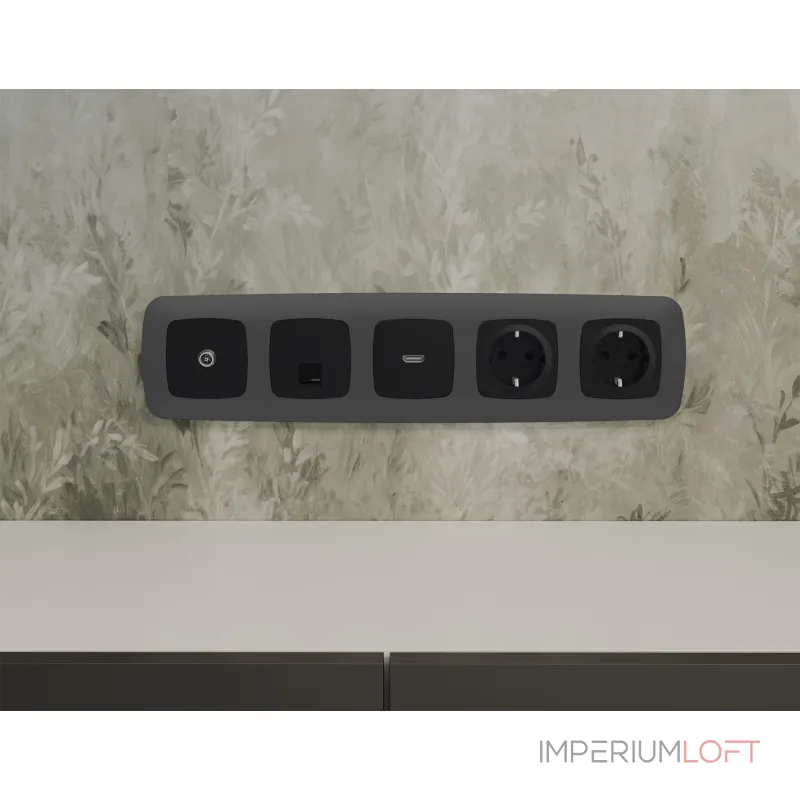 Комплект механизма компьютерной розетки RJ-45 (8P8C) CAT6A экранированной с автоматической защитной шторкой Ambrella Volt QUANT OMEGA MO812005 от ImperiumLoft Комплект механизма компьютерной розетки RJ-45 (8P8C) CAT6A экранированной с автоматической защитной шторкой Ambrella Volt QUANT OMEGA MO812005 от ImperiumLoft