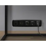 Комплект механизма компьютерной розетки RJ-45 (8P8C) CAT6A экранированной с автоматической защитной шторкой Ambrella Volt QUANT OMEGA MO812005 от ImperiumLoft