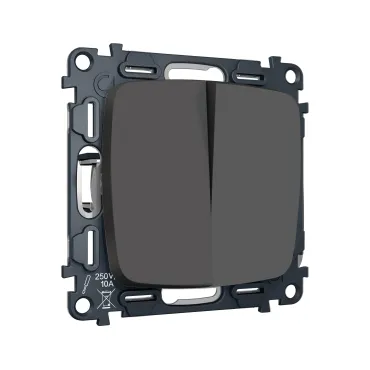 Комплект механизма 2-клавишного перекрестного выключателя 10A-250V Ambrella Volt QUANT OMEGA MO903030