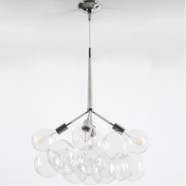 Подвесной светильник LOVELY BUBBLE CHANDELIER FROM PELLE H70 Silver/Brown