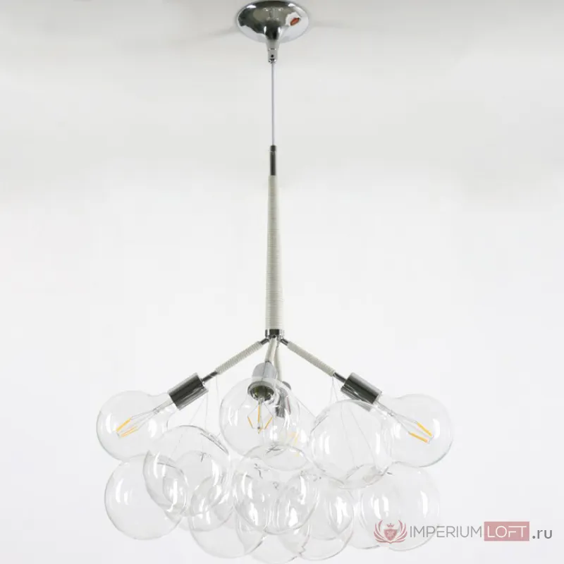 Подвесной светильник LOVELY BUBBLE CHANDELIER FROM PELLE H70 Silver/White от ImperiumLoft