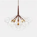 Подвесной светильник LOVELY BUBBLE CHANDELIER FROM PELLE H76 Gold/Brown от ImperiumLoft