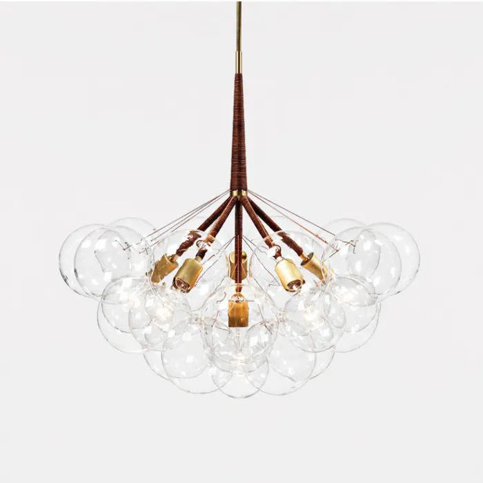 Подвесной светильник LOVELY BUBBLE CHANDELIER FROM PELLE H76 Gold/Brown от ImperiumLoft