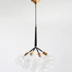 Подвесной светильник LOVELY BUBBLE CHANDELIER FROM PELLE H70 Gold/Black от ImperiumLoft