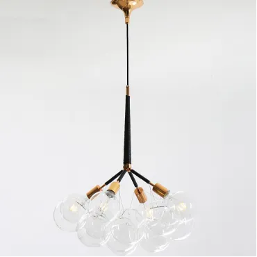 Подвесной светильник LOVELY BUBBLE CHANDELIER FROM PELLE H70 Gold/Black от ImperiumLoft
