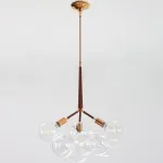 Подвесной светильник LOVELY BUBBLE CHANDELIER FROM PELLE H60 Gold/Brown от ImperiumLoft