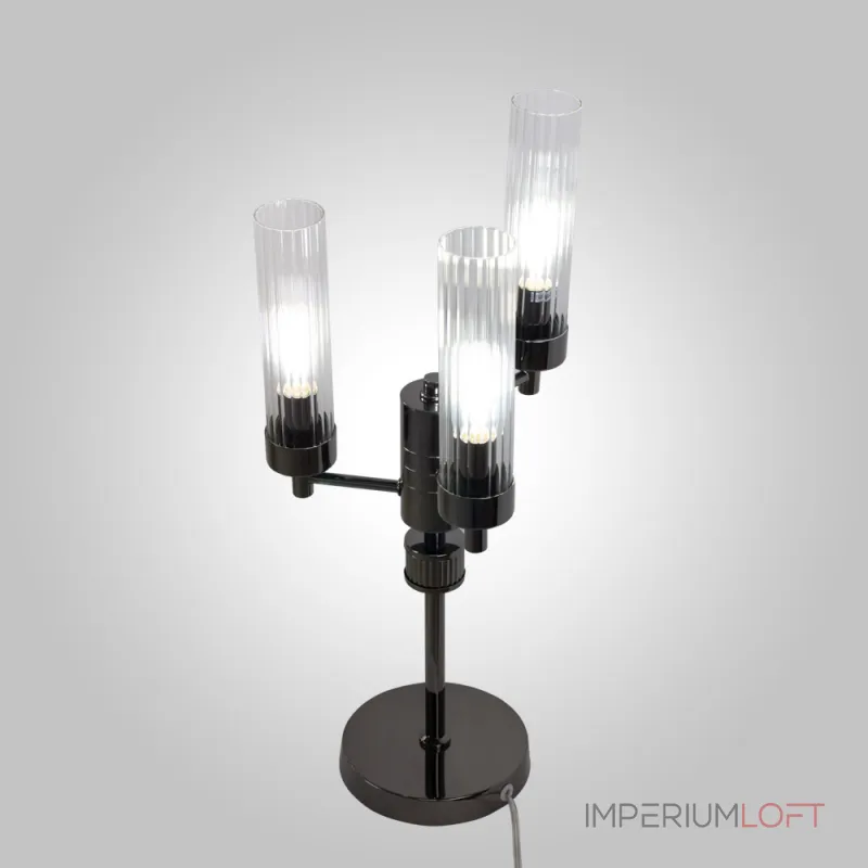 Настольная лампа INDIGO TL3 PEARL BLACK от ImperiumLoft