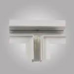 Т-образный коннектор для встраиваемого магнитного шинопровода MAGNET AM 402 LL-20С90° Т-образный WH от ImperiumLoft