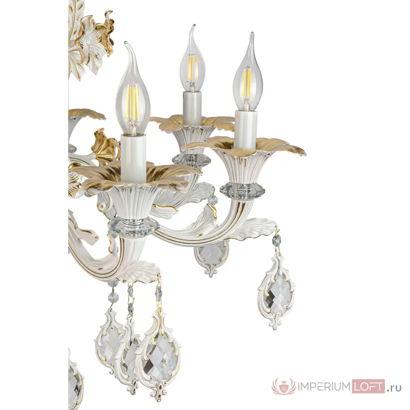Люстра подвесная AM Group CLEOPATRA SP8 WH+GL от ImperiumLoft