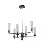 Люстра на штанге INDIGO SP6 PEARL BLACK
