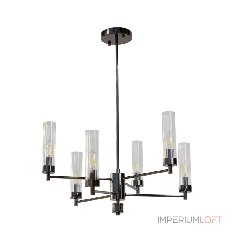Люстра на штанге INDIGO SP6 PEARL BLACK
