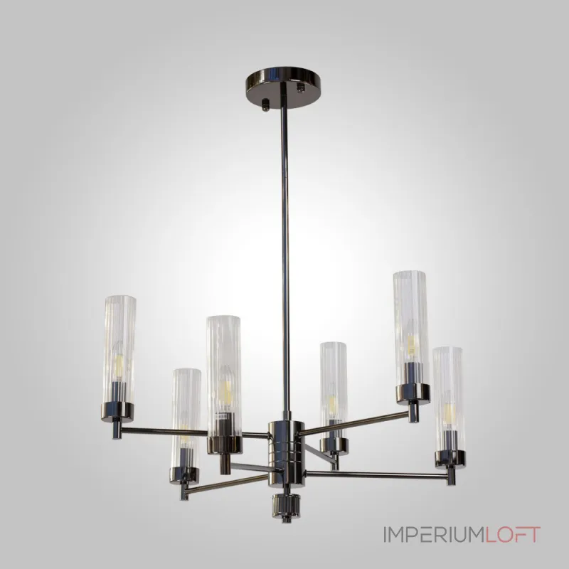Люстра на штанге INDIGO SP6 PEARL BLACK