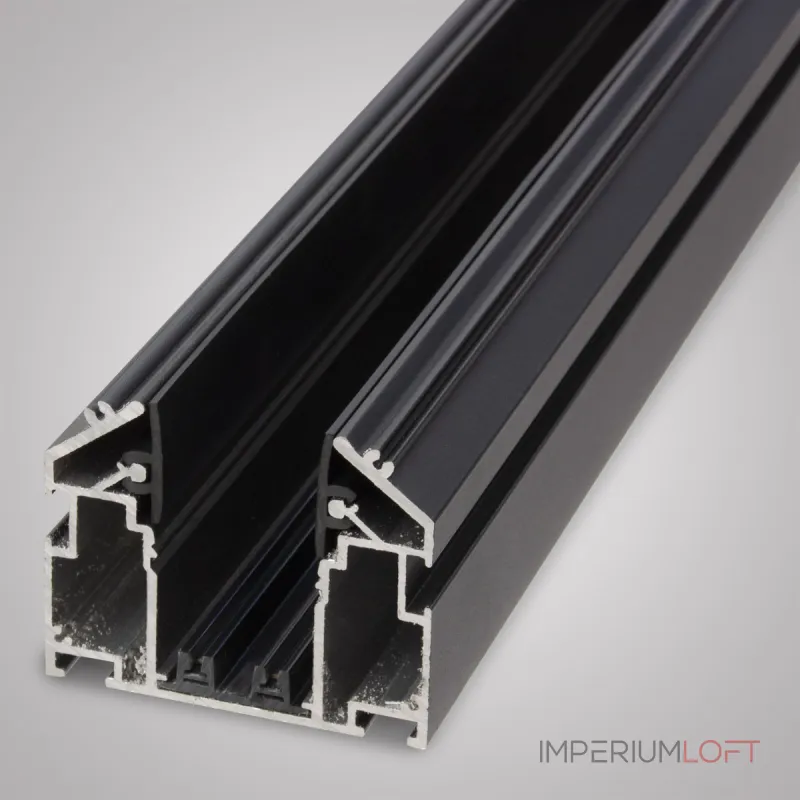 Трековый шинопровод + Закладной профиль для натяжного потолка AM539 2M BK SMART от ImperiumLoft Трековый шинопровод + Закладной профиль для натяжного потолка AM539 2M BK SMART от ImperiumLoft