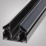 Магнитный трековый шинопровод + закладной профиль для натяжного потолка MAGNET AM537 3M BK от ImperiumLoft