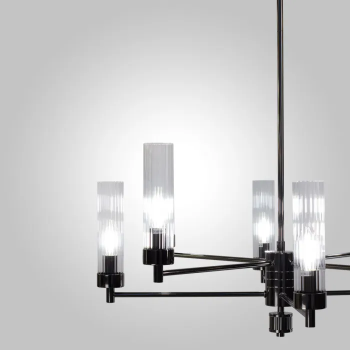 Люстра подвесная INDIGO SP8 PEARL BLACK от ImperiumLoft