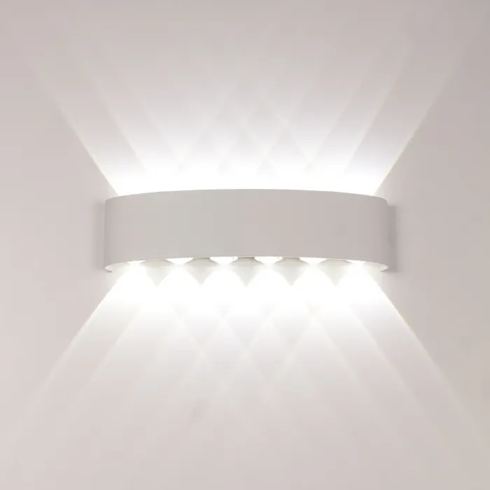 Светодиодный фасадный светильник AM Group AM307-12X1W WH 4000K от ImperiumLoft