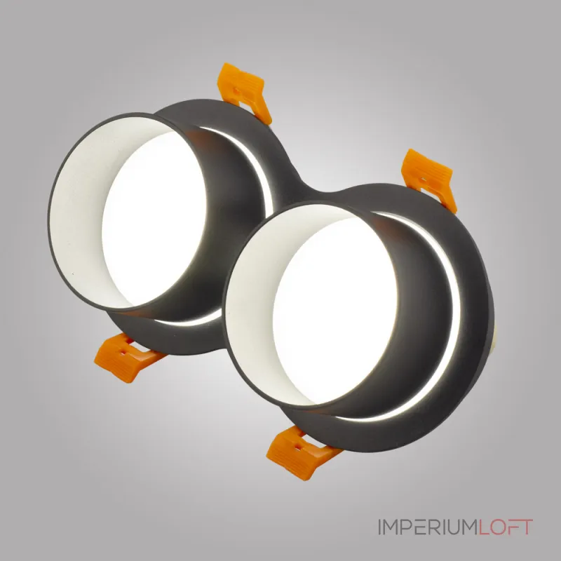 Встраиваемый двойной точечный светильник AM472/2 SAND BK GU10 от ImperiumLoft Встраиваемый двойной точечный светильник AM472/2 SAND BK GU10 от ImperiumLoft