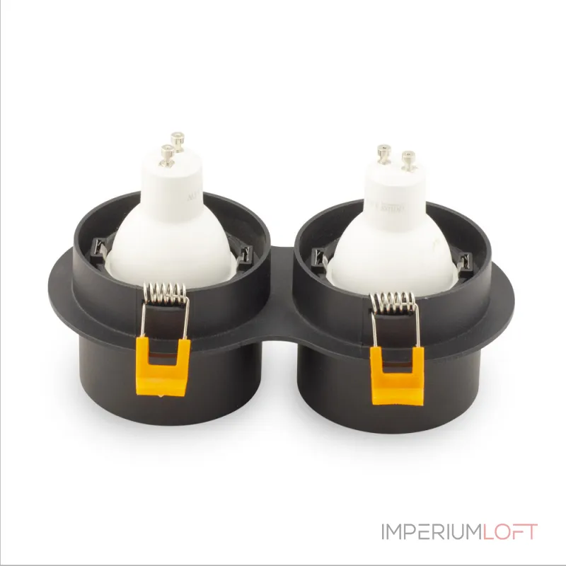 Встраиваемый двойной точечный светильник AM472/2 SAND BK GU10 от ImperiumLoft Встраиваемый двойной точечный светильник AM472/2 SAND BK GU10 от ImperiumLoft