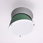 Потолочный светильник KNAP D25 Green с элегантным сдержанным плафоном